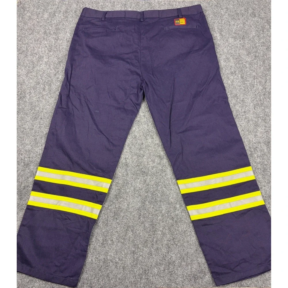 Just In Trend FR Work Pants Navy Blue Reflective Striped HRC 2 Mens 42x34